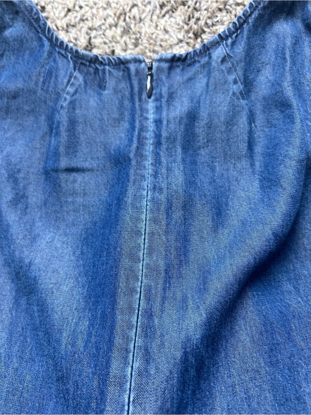 GAP 100% Lyocell Lightweight Chambray Midi Dress size Small - Picture 5 of 10